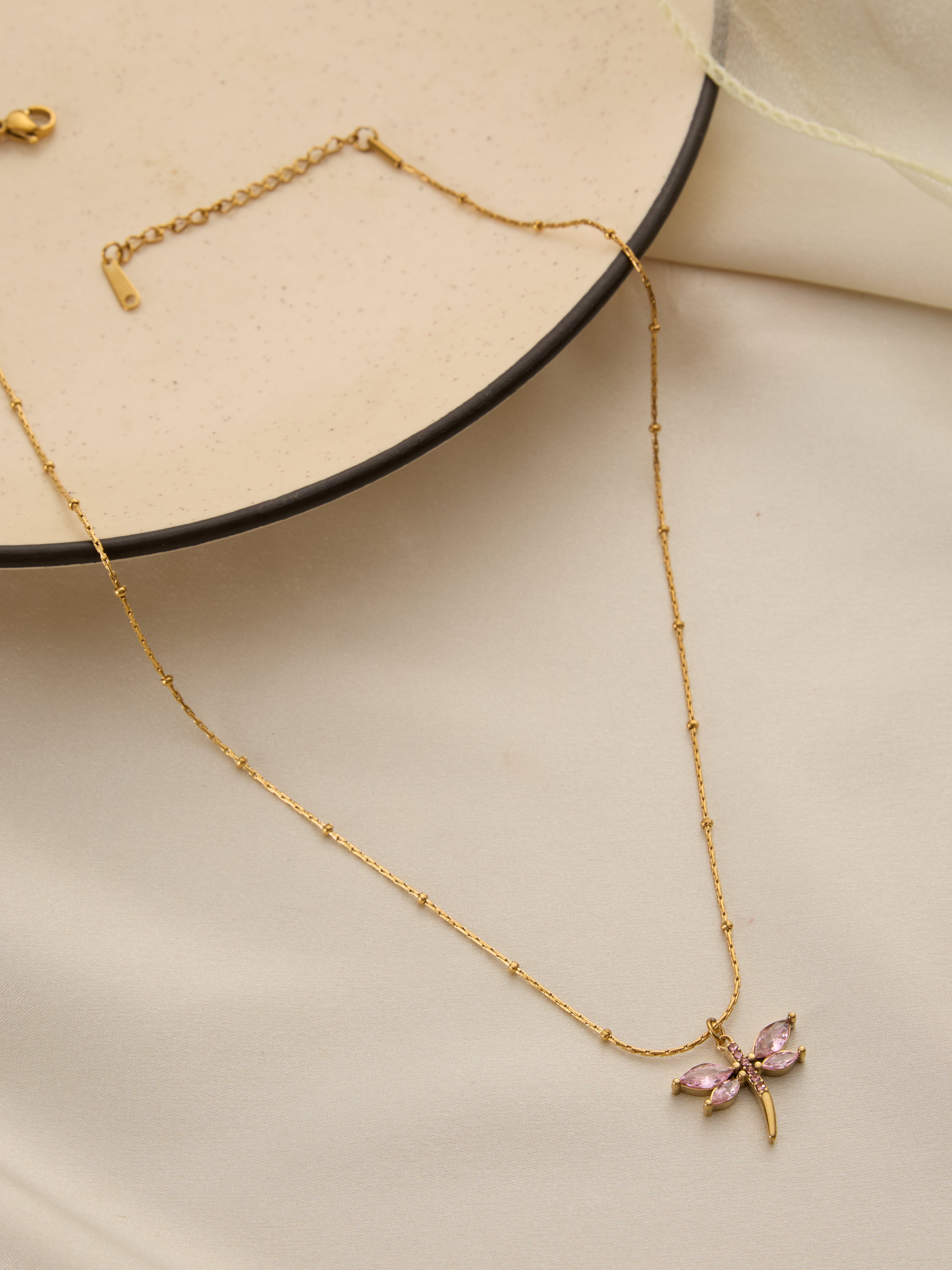 Statement Dragonfly Necklace