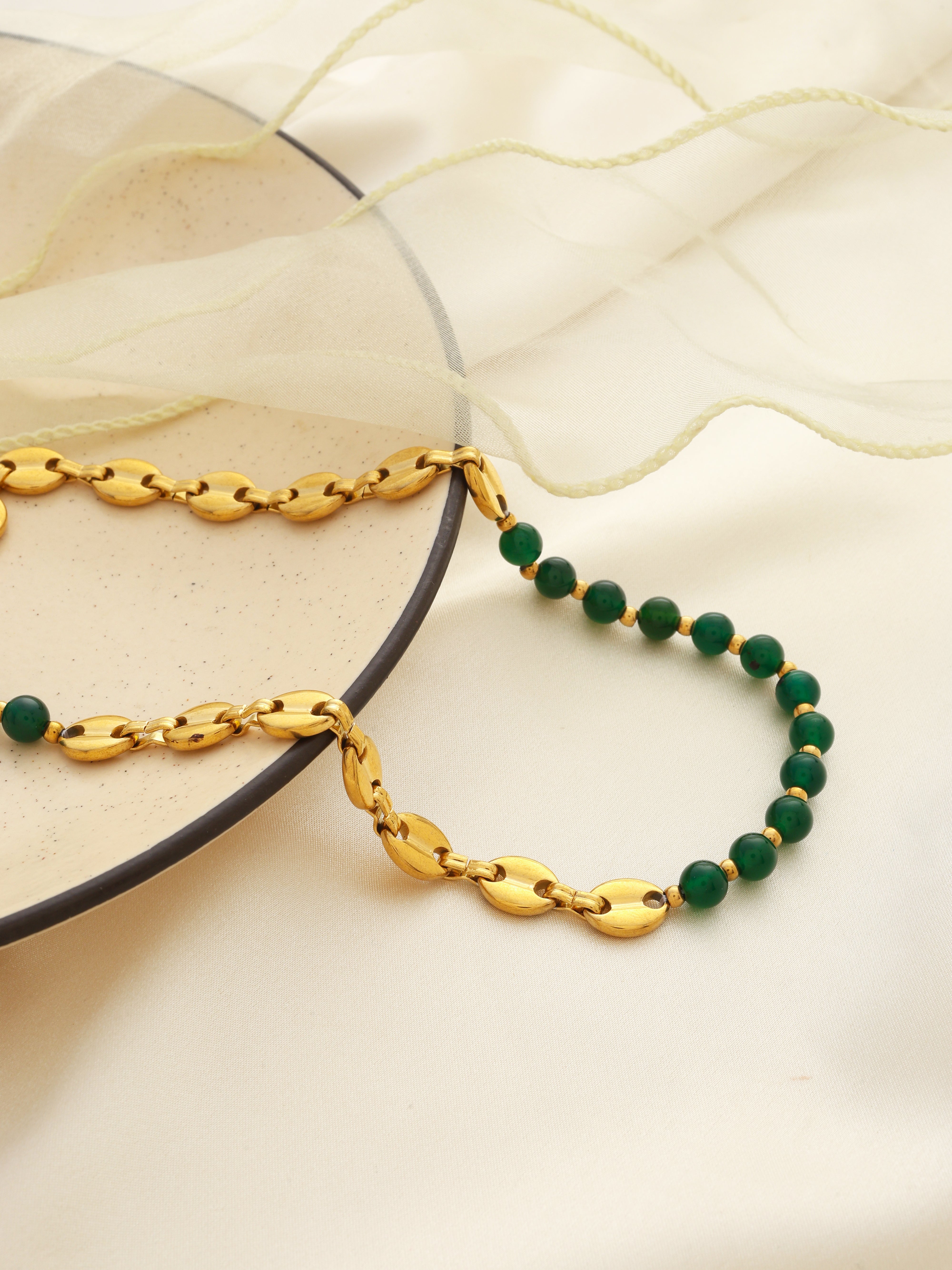 Natural Stone Agate Necklace