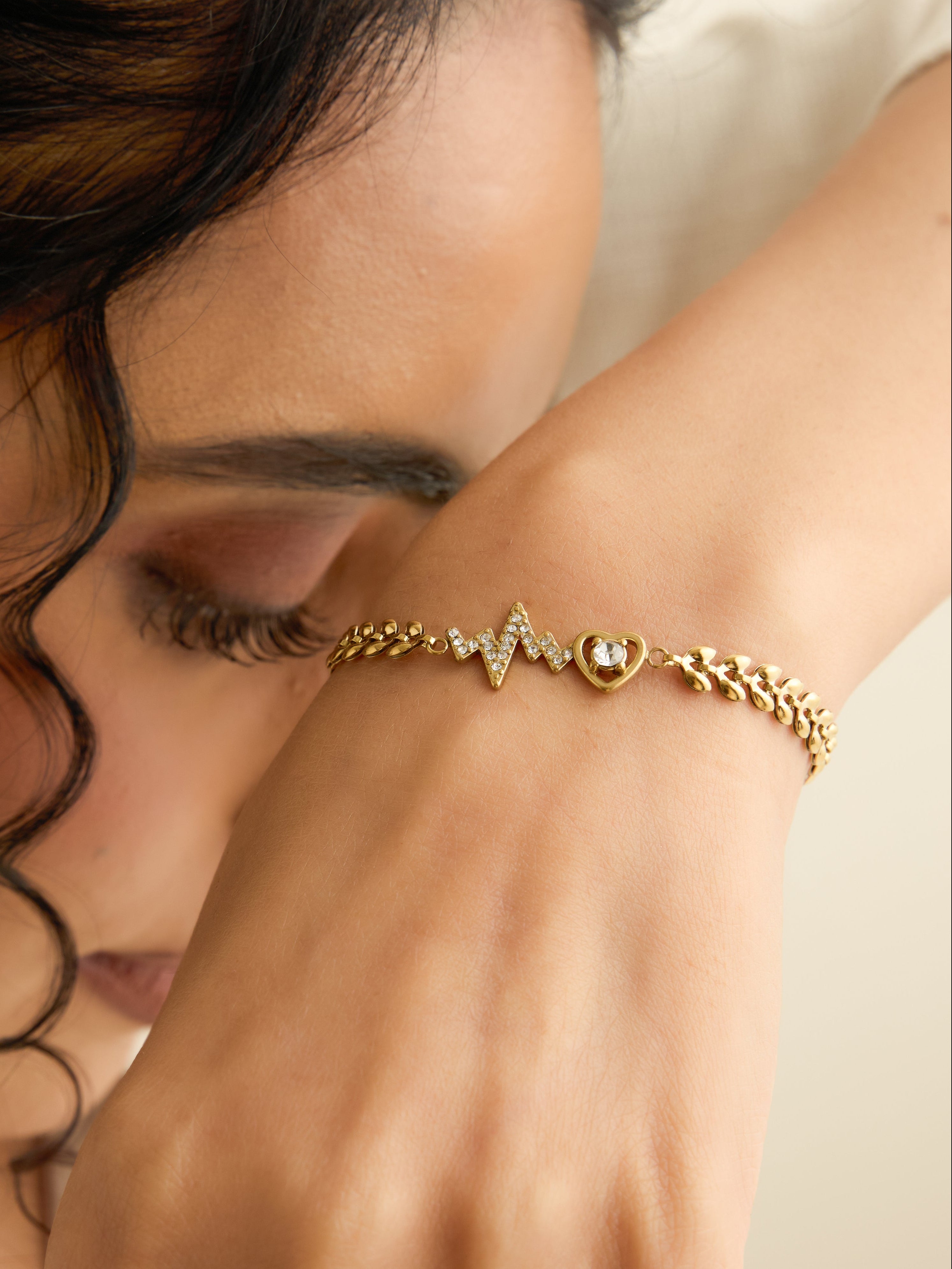 Gold Lifeline Bracelet