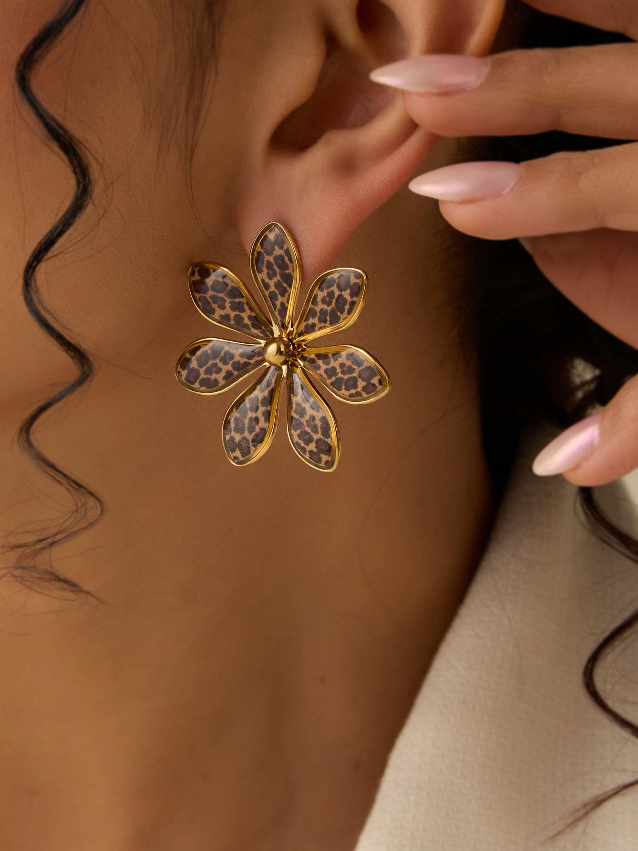 Leopard Studs