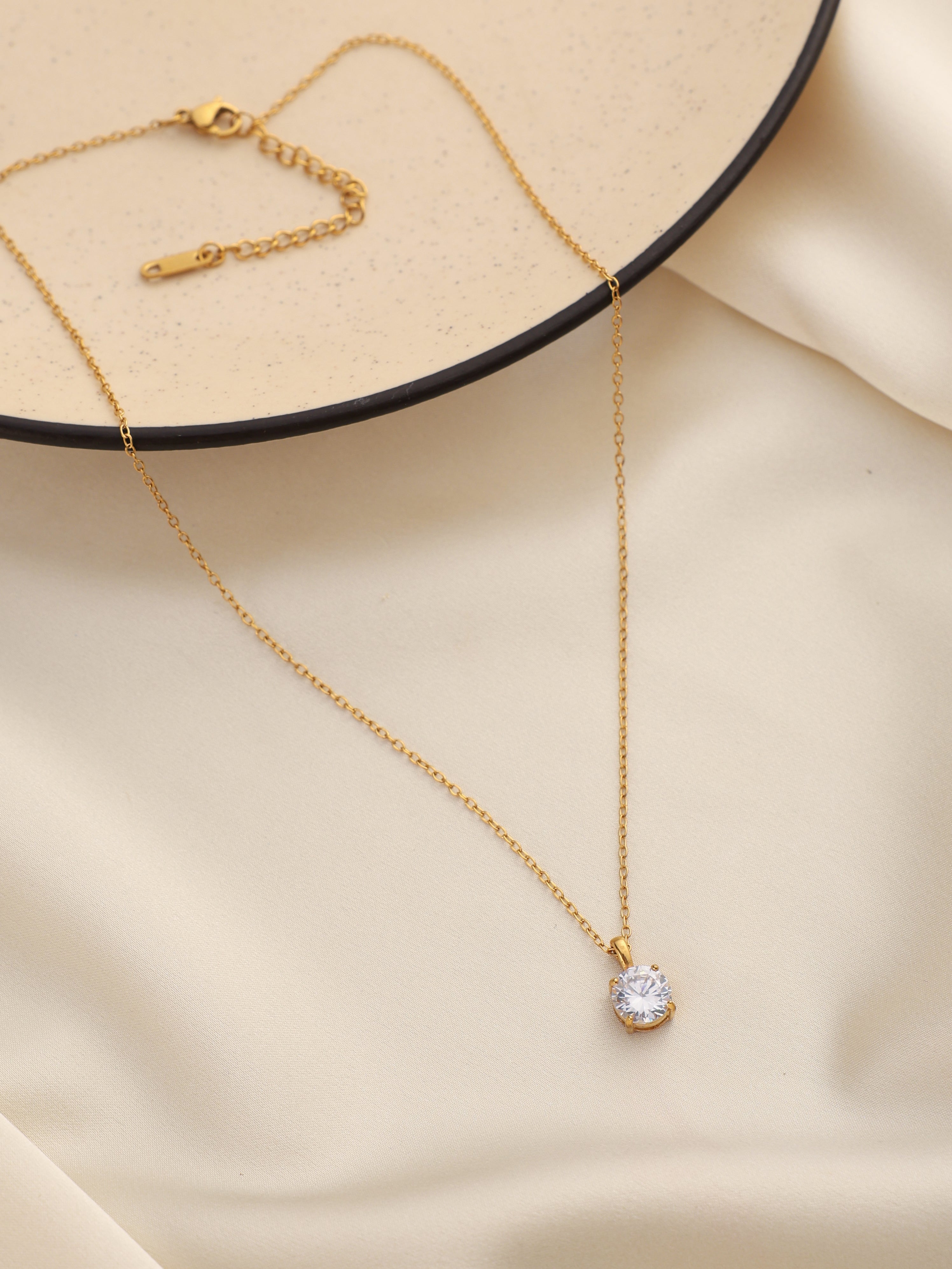 Classic Solitaire Necklace