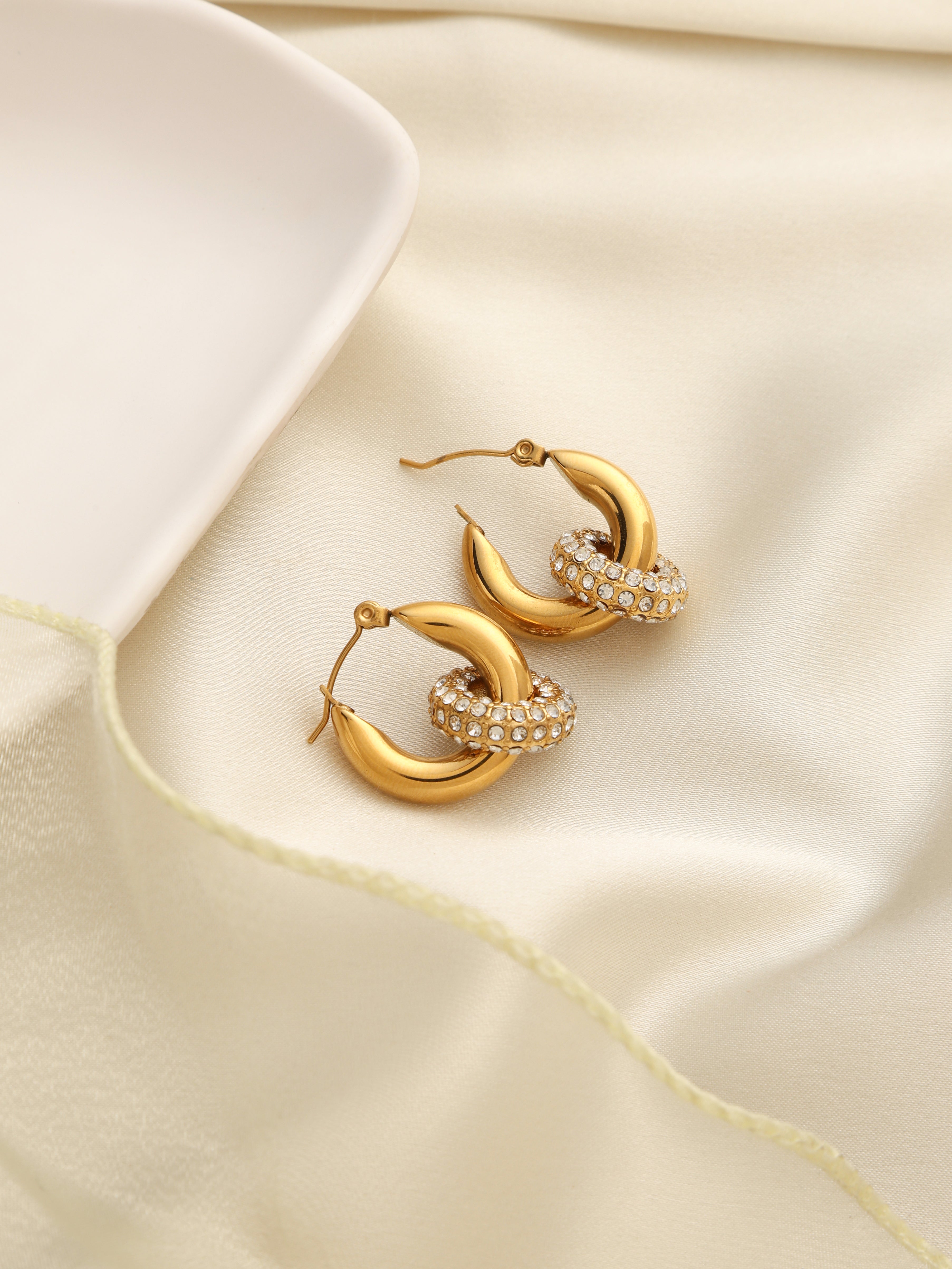 White Ella Hoops