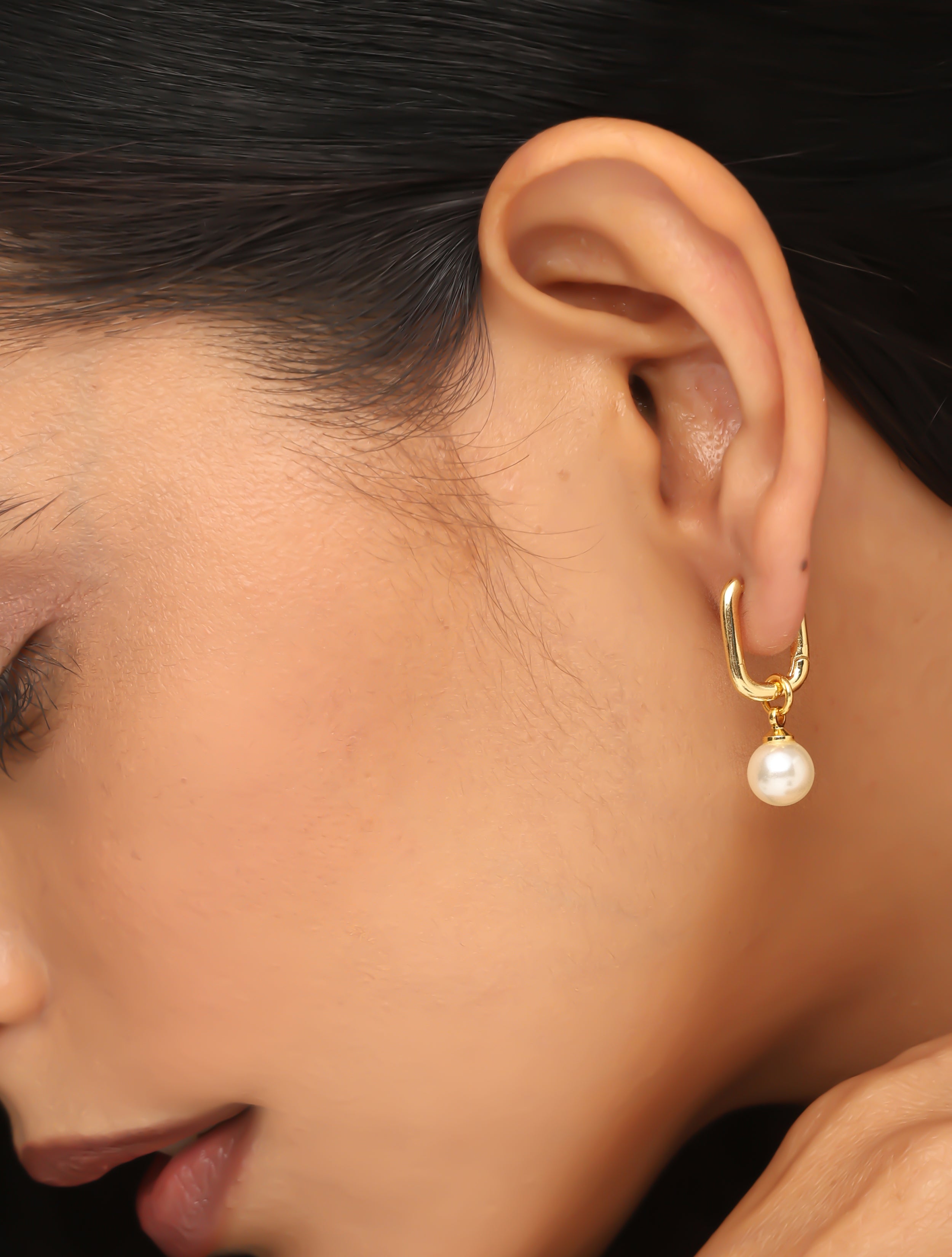 Rectangular Pearlite Earrings