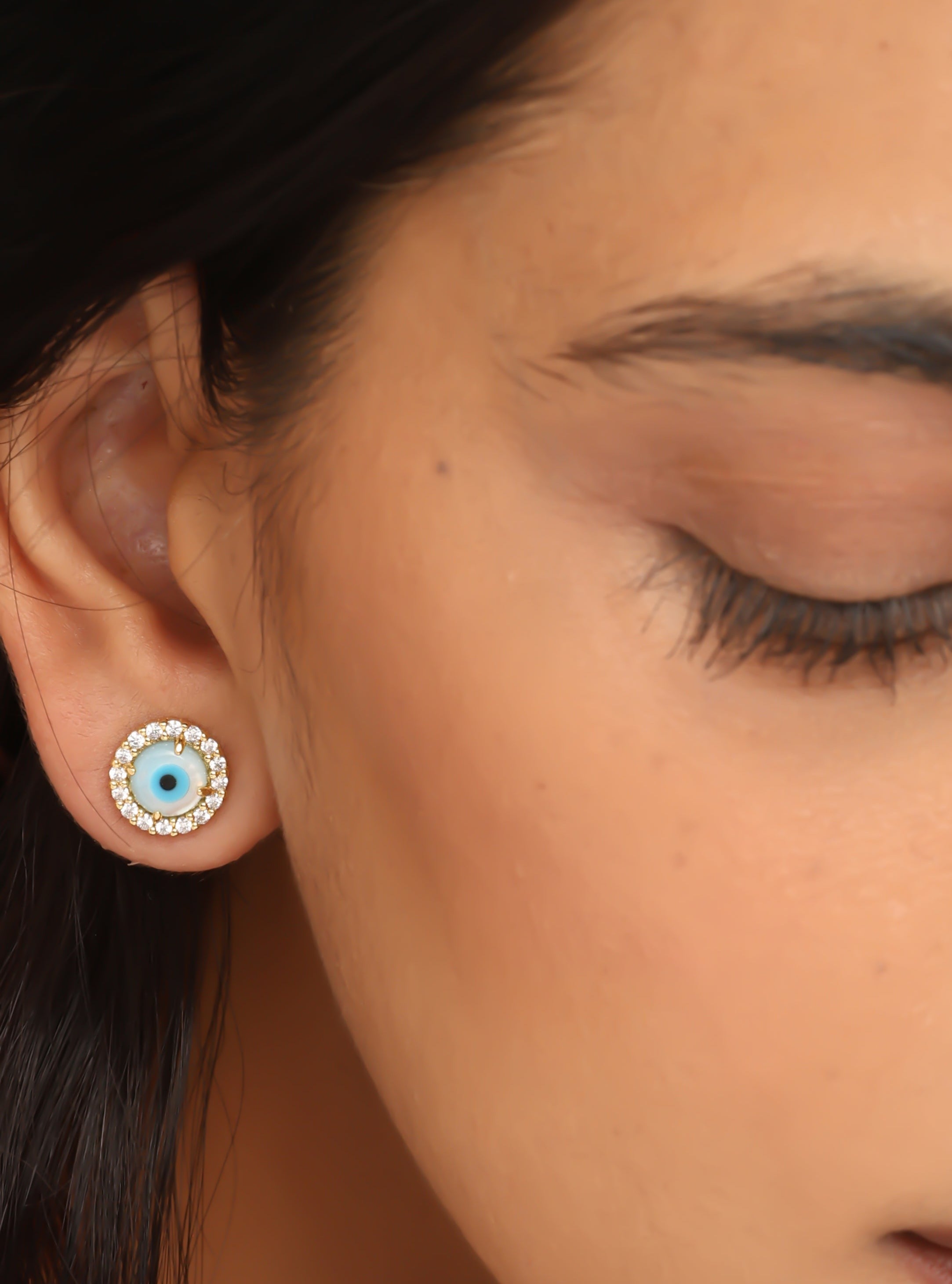 Amore Evil Eye Stud