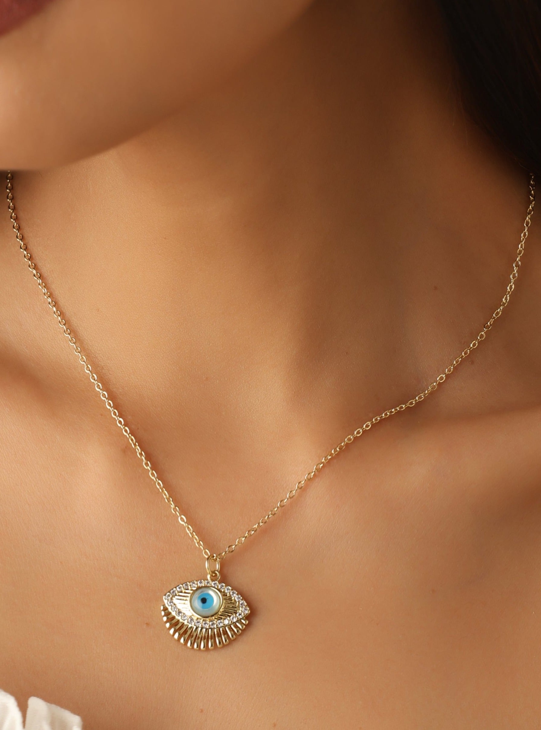 Alluring Evil Eye Pendant Necklace