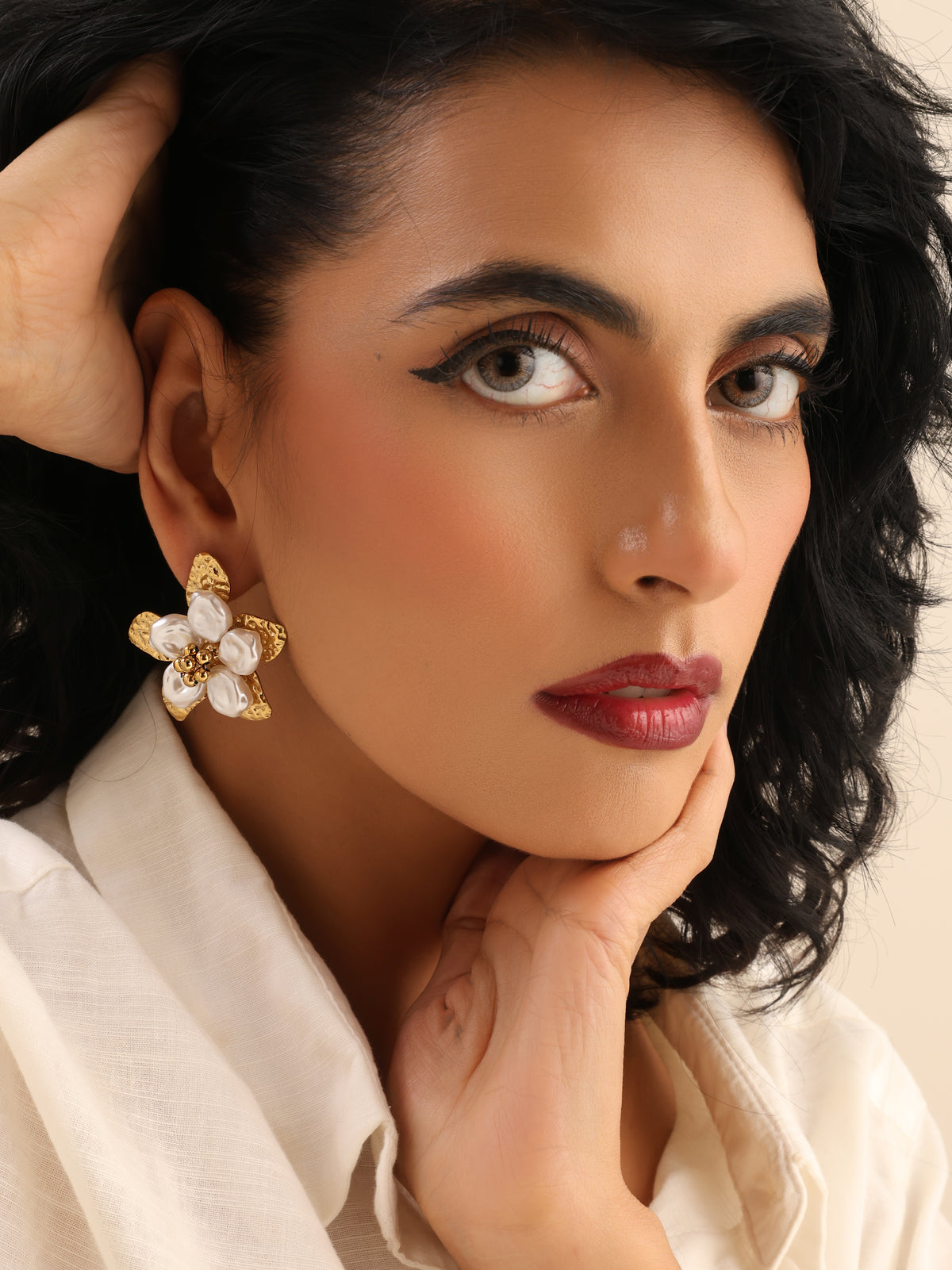 Golden Flora Studs