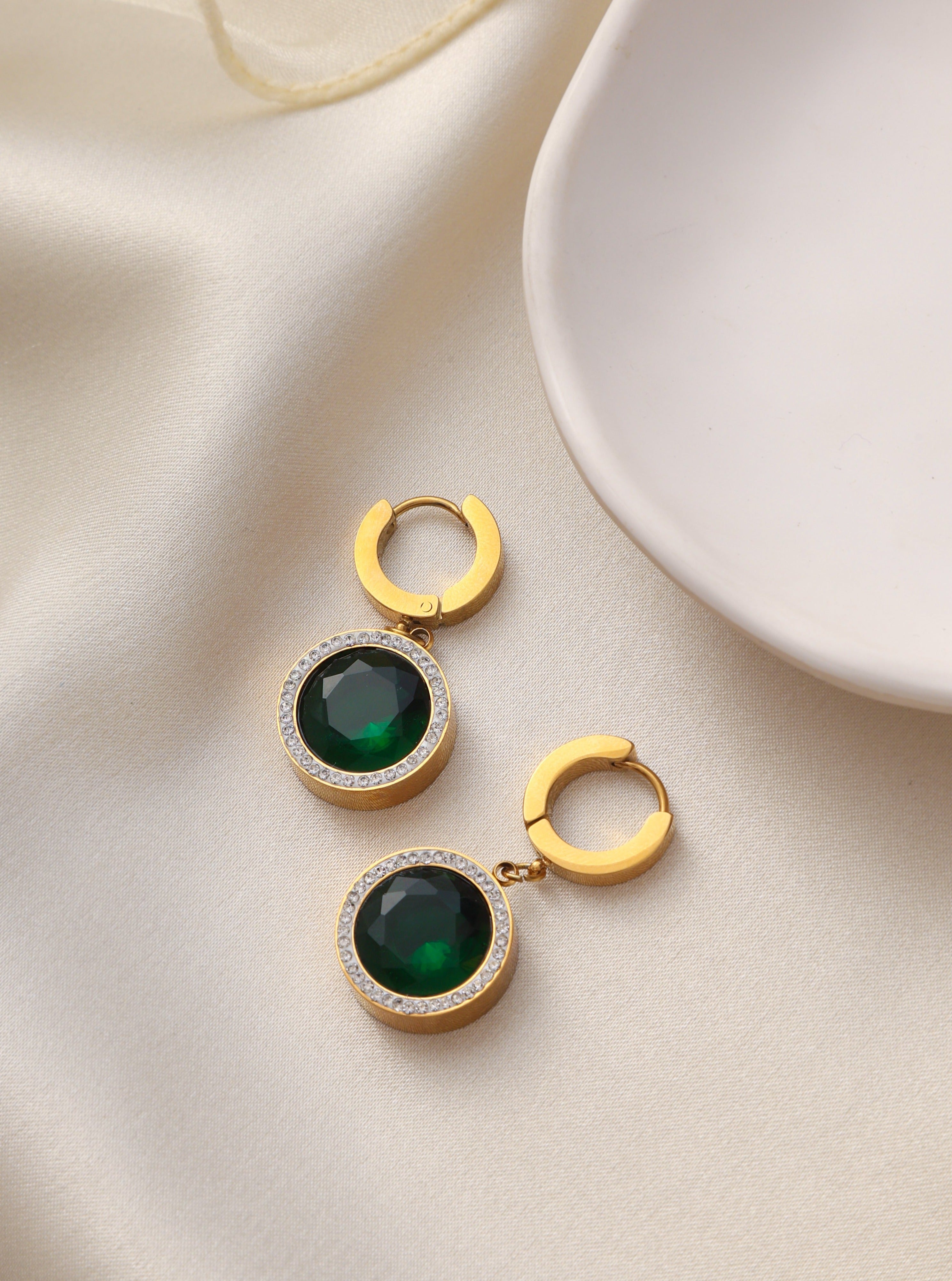 Jemima Emerald Earrings