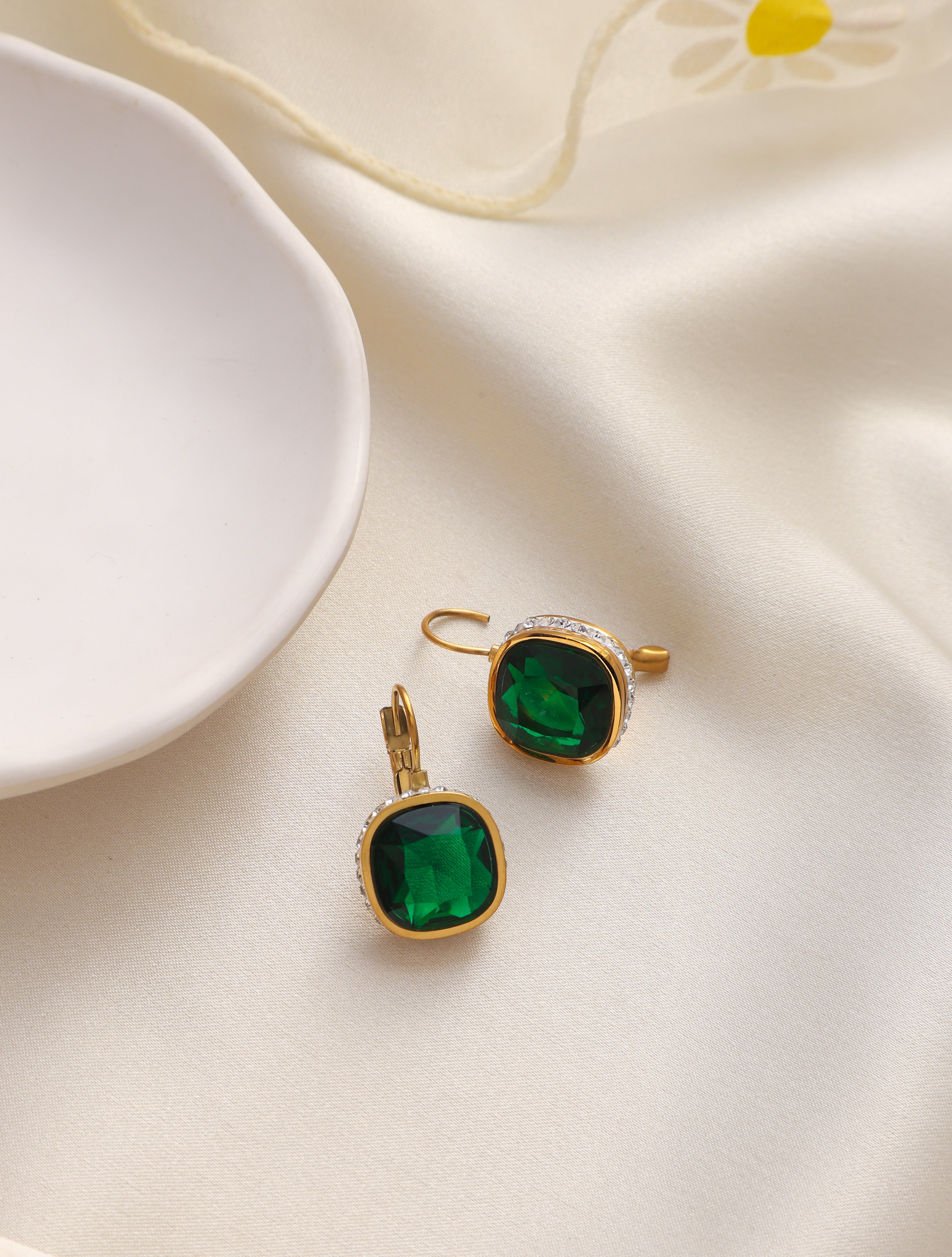Roche Emerald Earrings