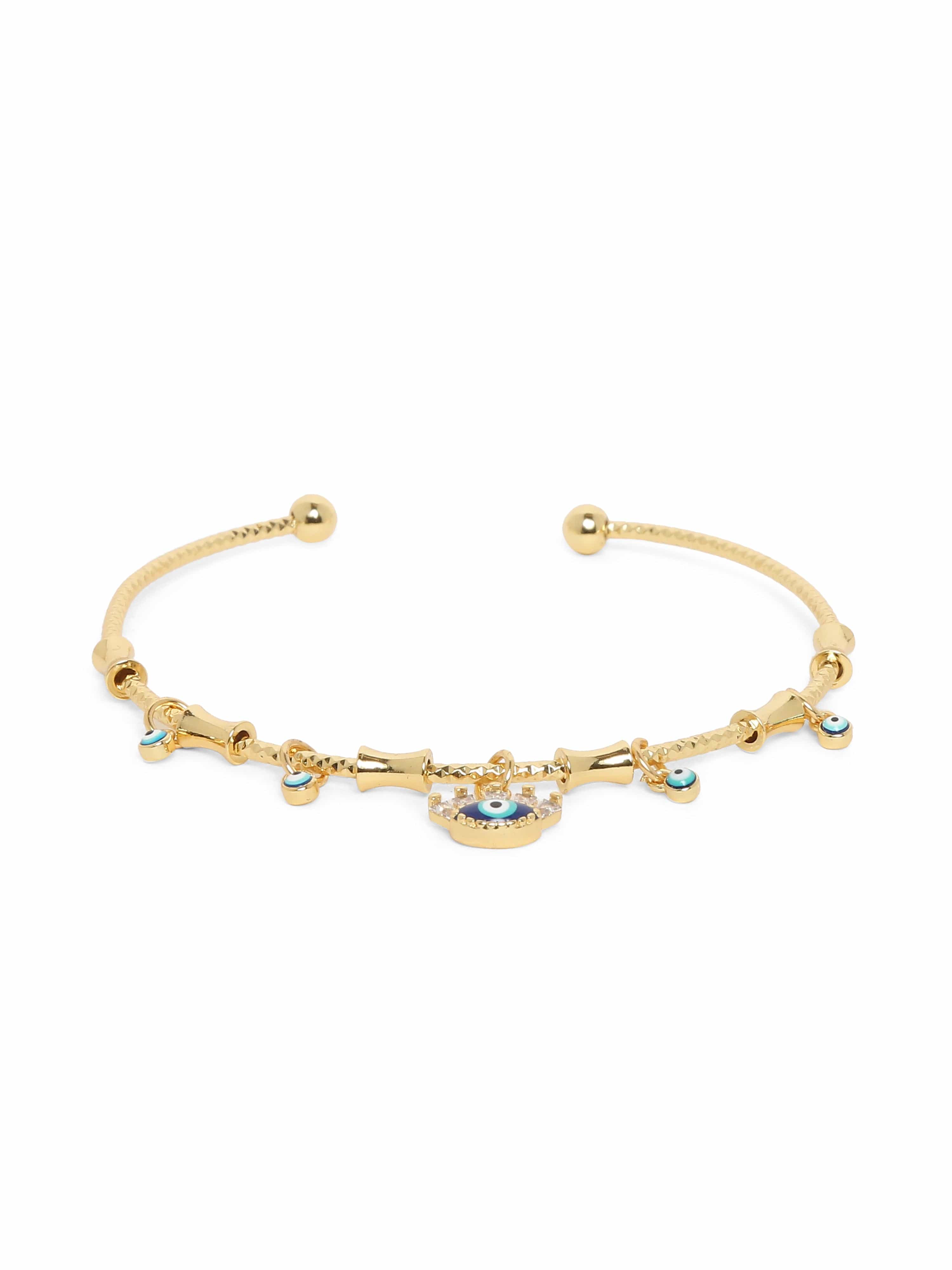 Klissaa Bracelets Brinly Evil Eyes Charm Bangle