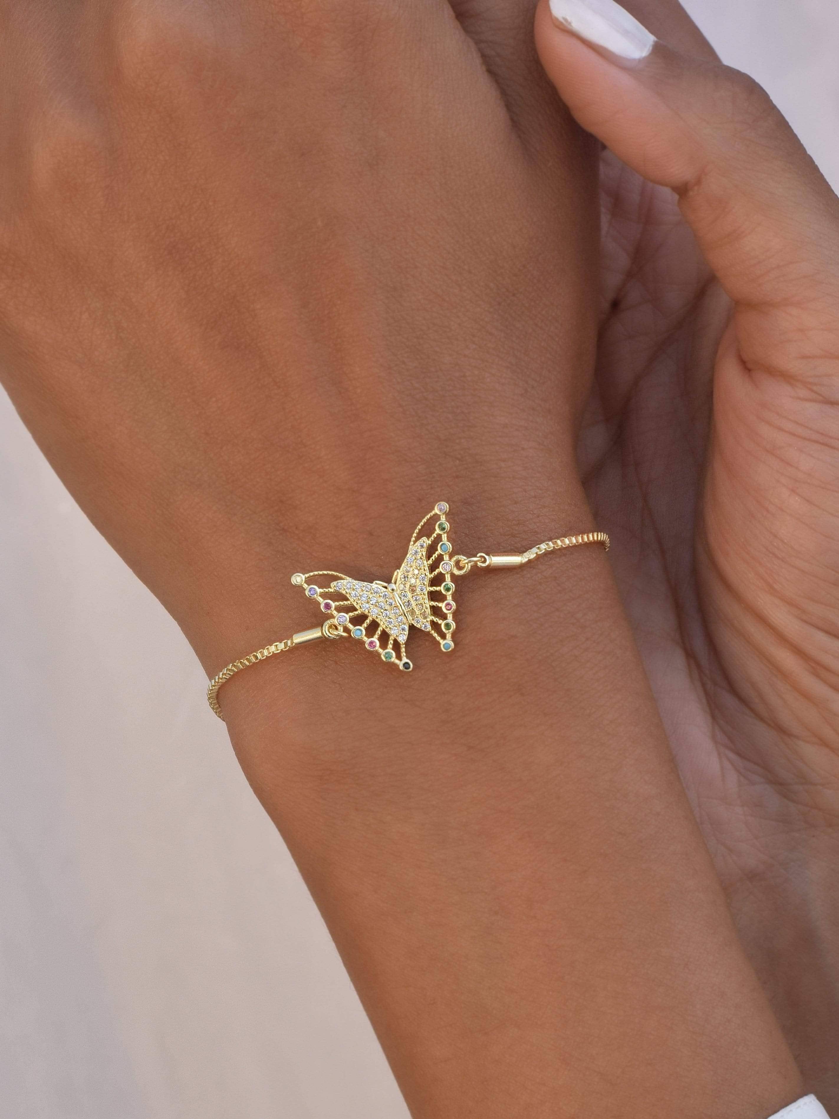 Klissaa Bracelets Klissaa Butterfly Crystal Bracelet