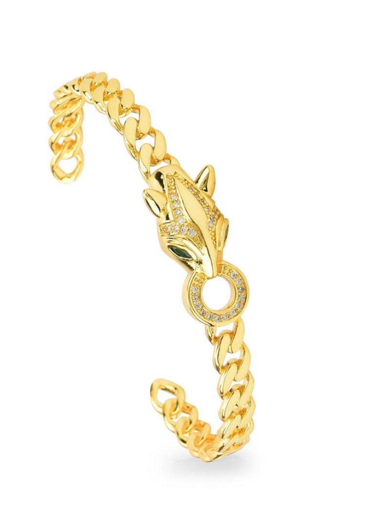 Klissaa Bracelets Panther Cuff Bracelet