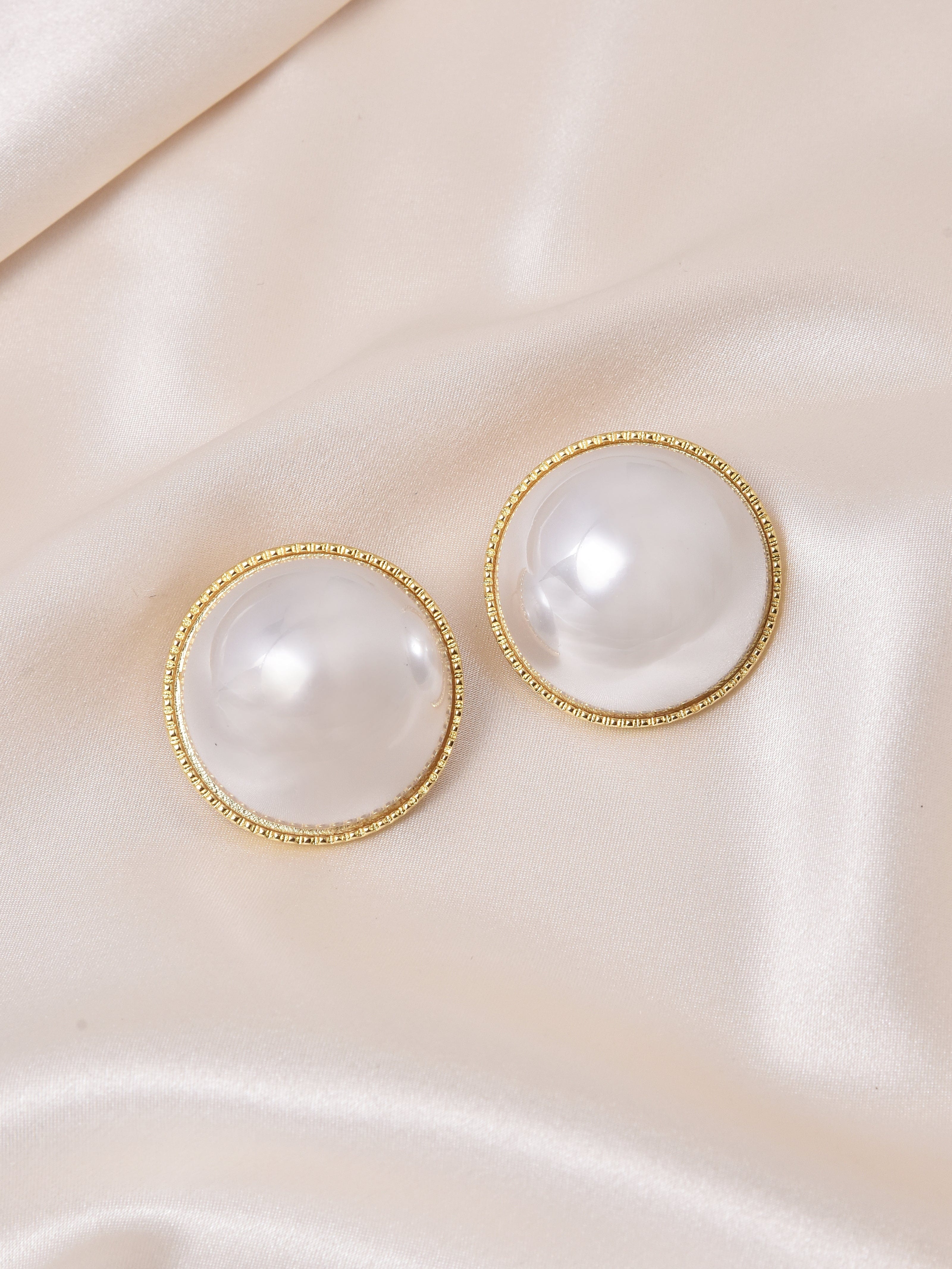 Klissaa earrings 30mm Pearl Stud Earring