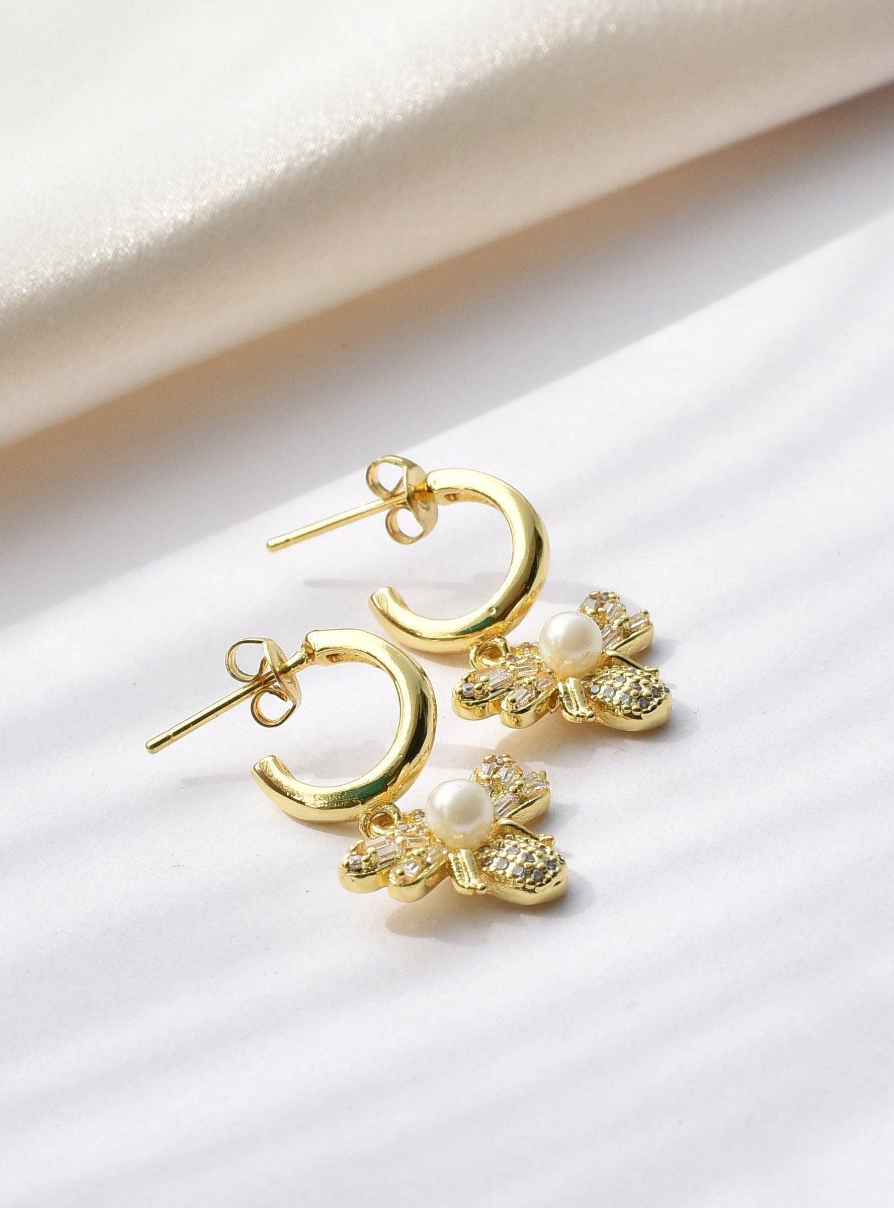 Klissaa earrings Bumble Bee Drop Earrings