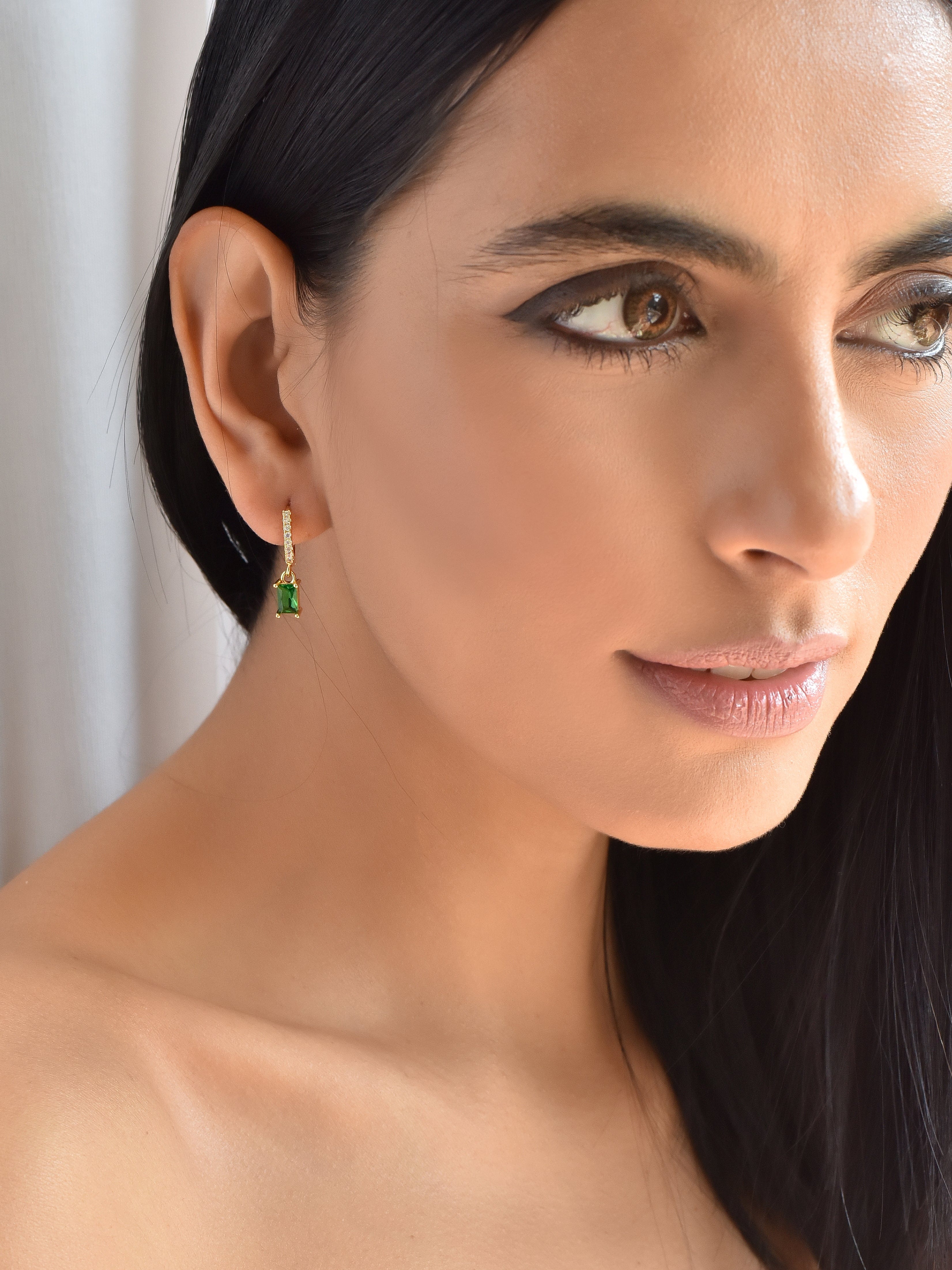 Klissaa earrings Klissaa Emerald Drop Earrings