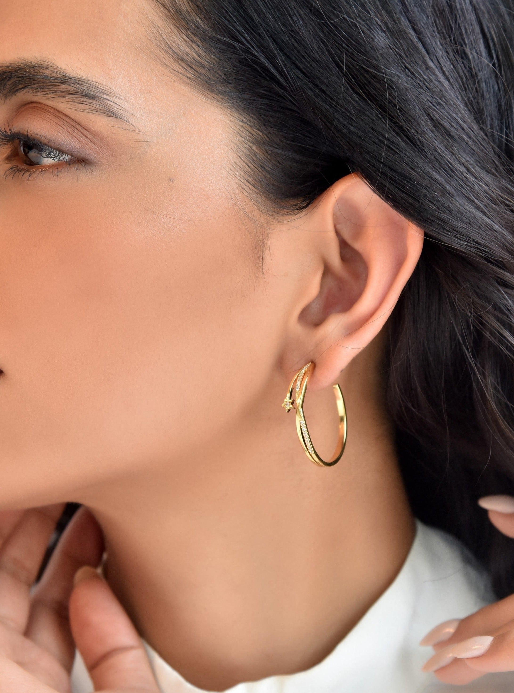 Klissaa Earrings Louise Hoop Earrings