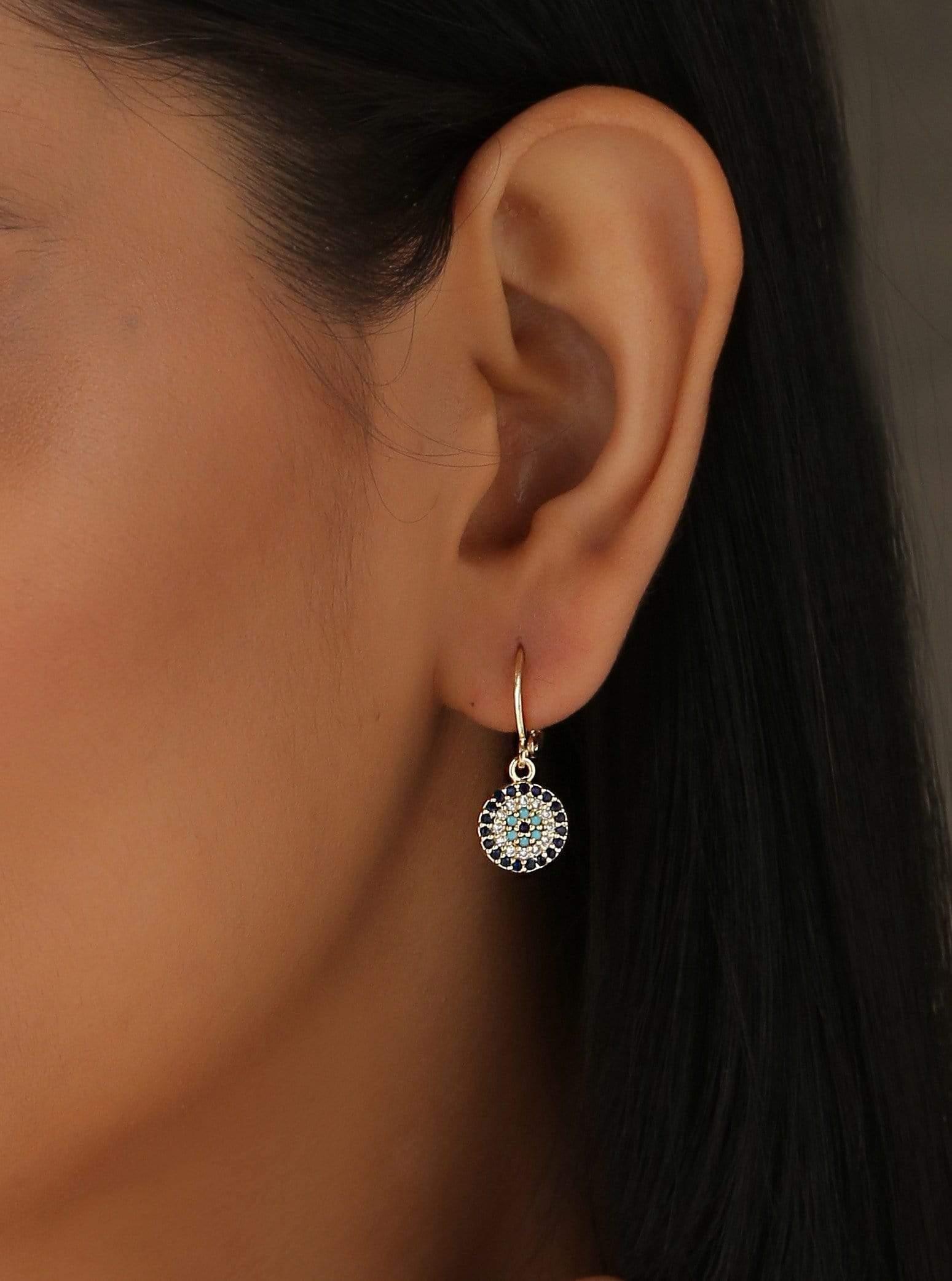 Klissaa earrings Sophia Evil Eye Earrings