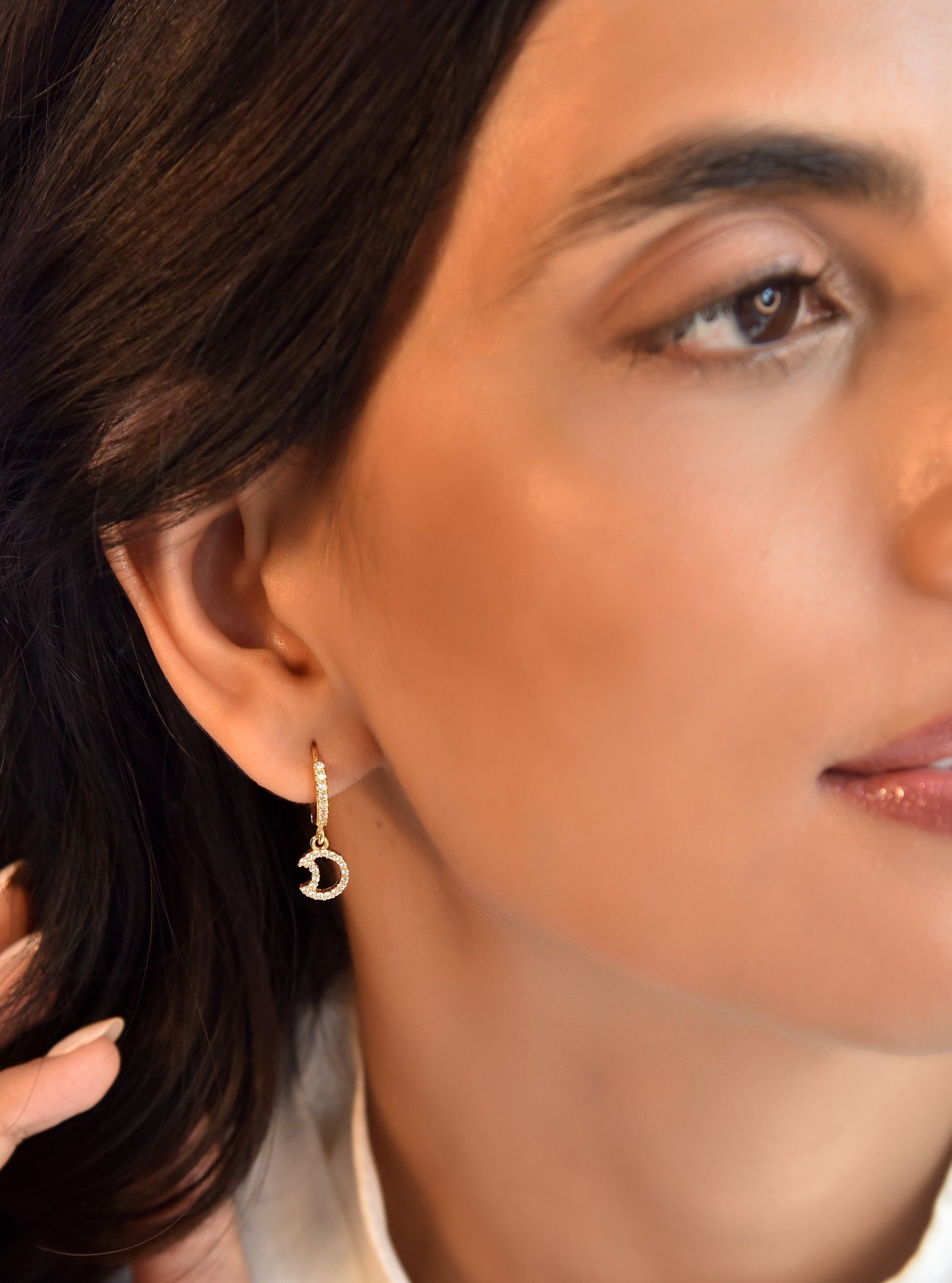 Klissaa Earrings Star & Moon Drop Earrings