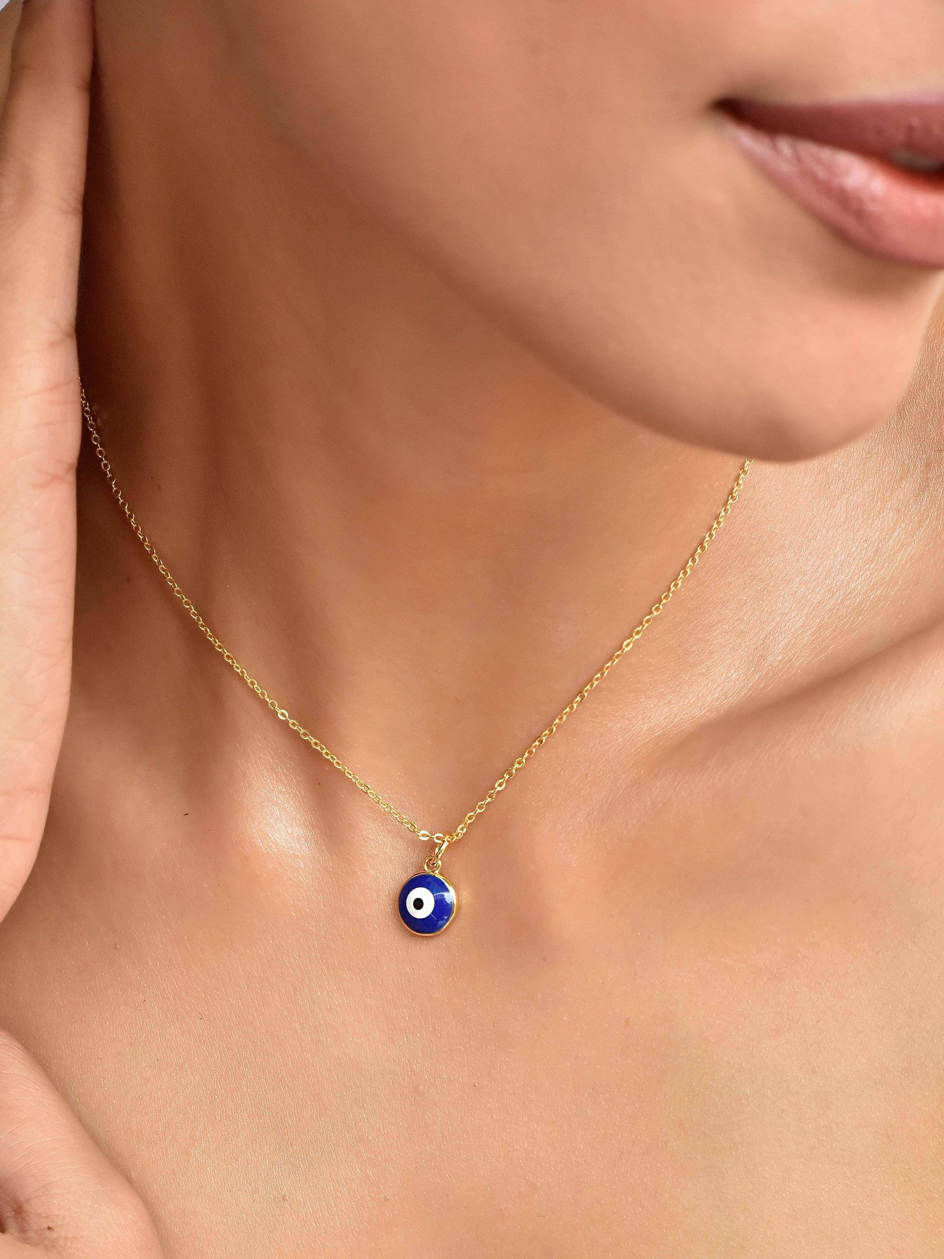 Klissaa necklace Minimalistic Evil Eye Necklace