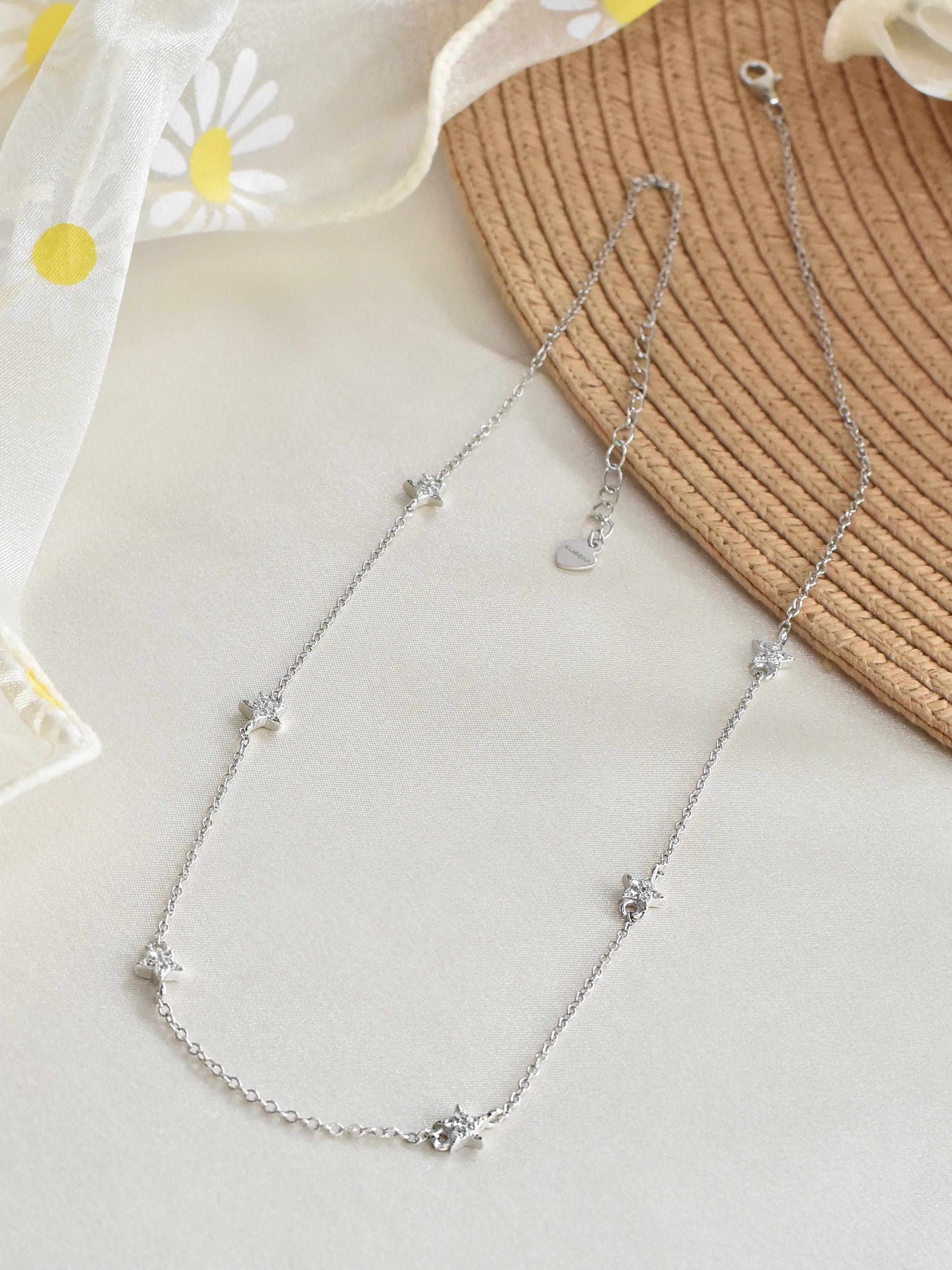 Klissaa Necklaces 925 Silver Shining Stars Necklace