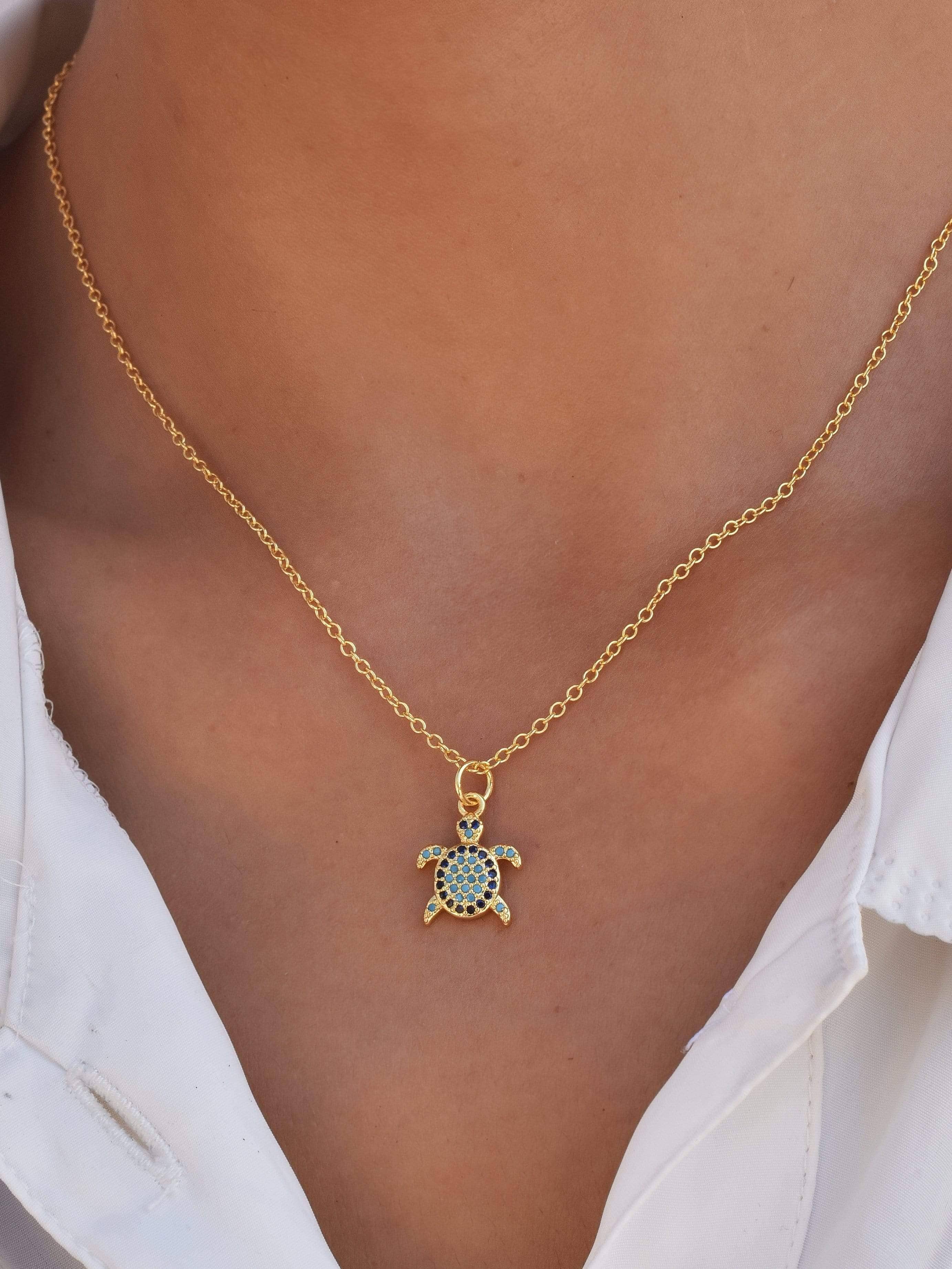 Klissaa Necklaces Callista Turtle Necklace