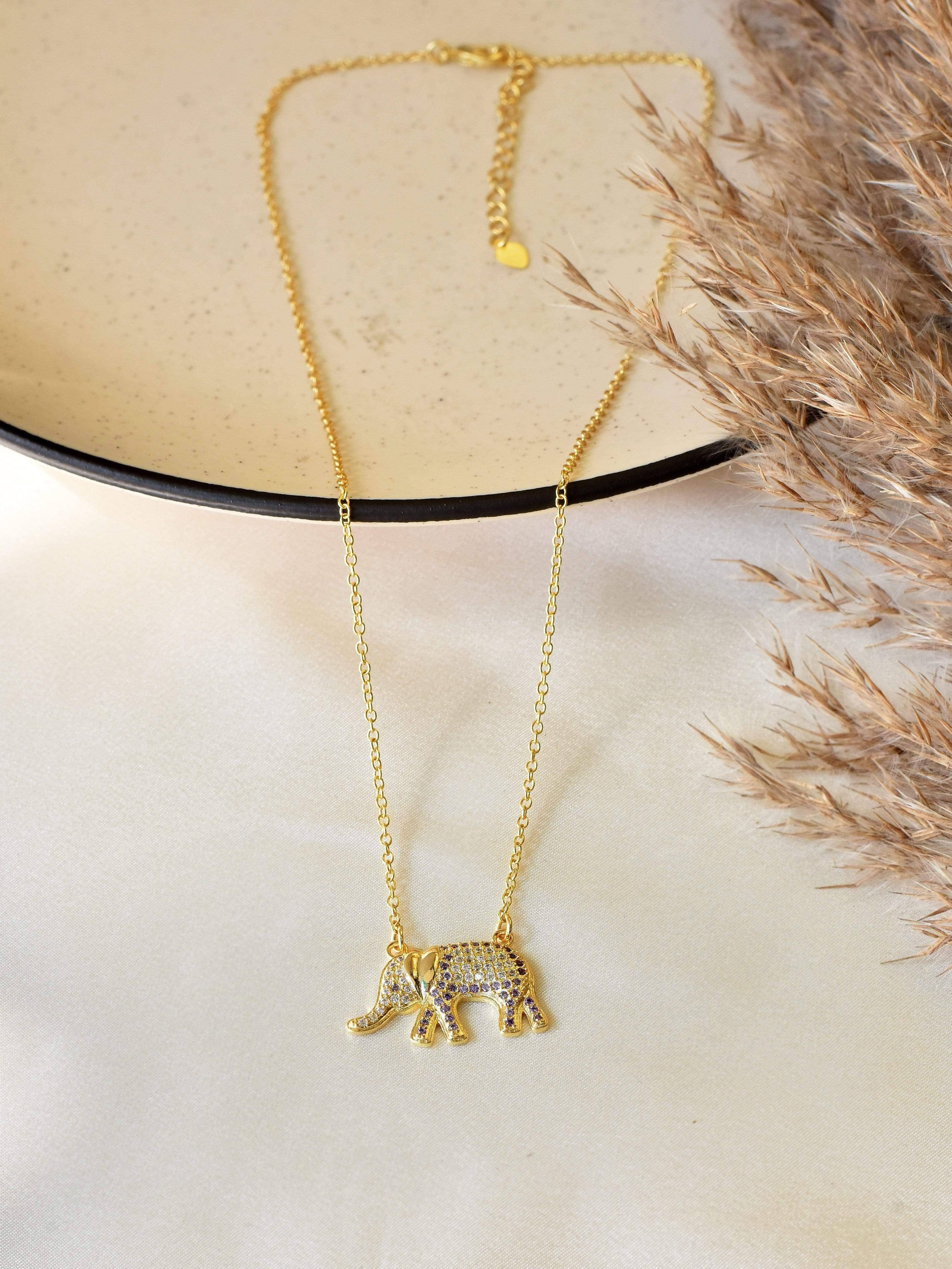 Klissaa Necklaces Klissaa White Haathi Necklace