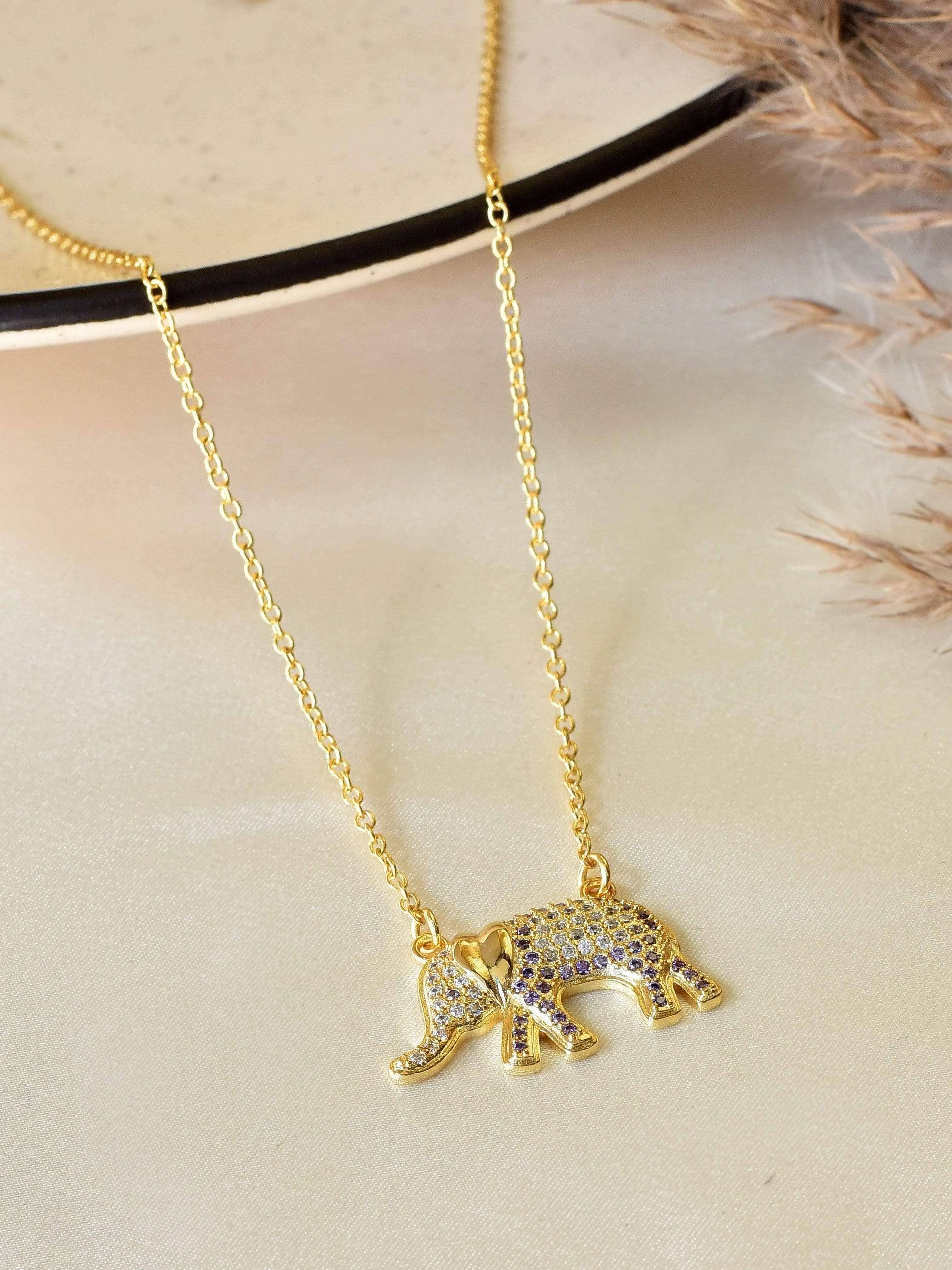 Klissaa Necklaces Klissaa White Haathi Necklace