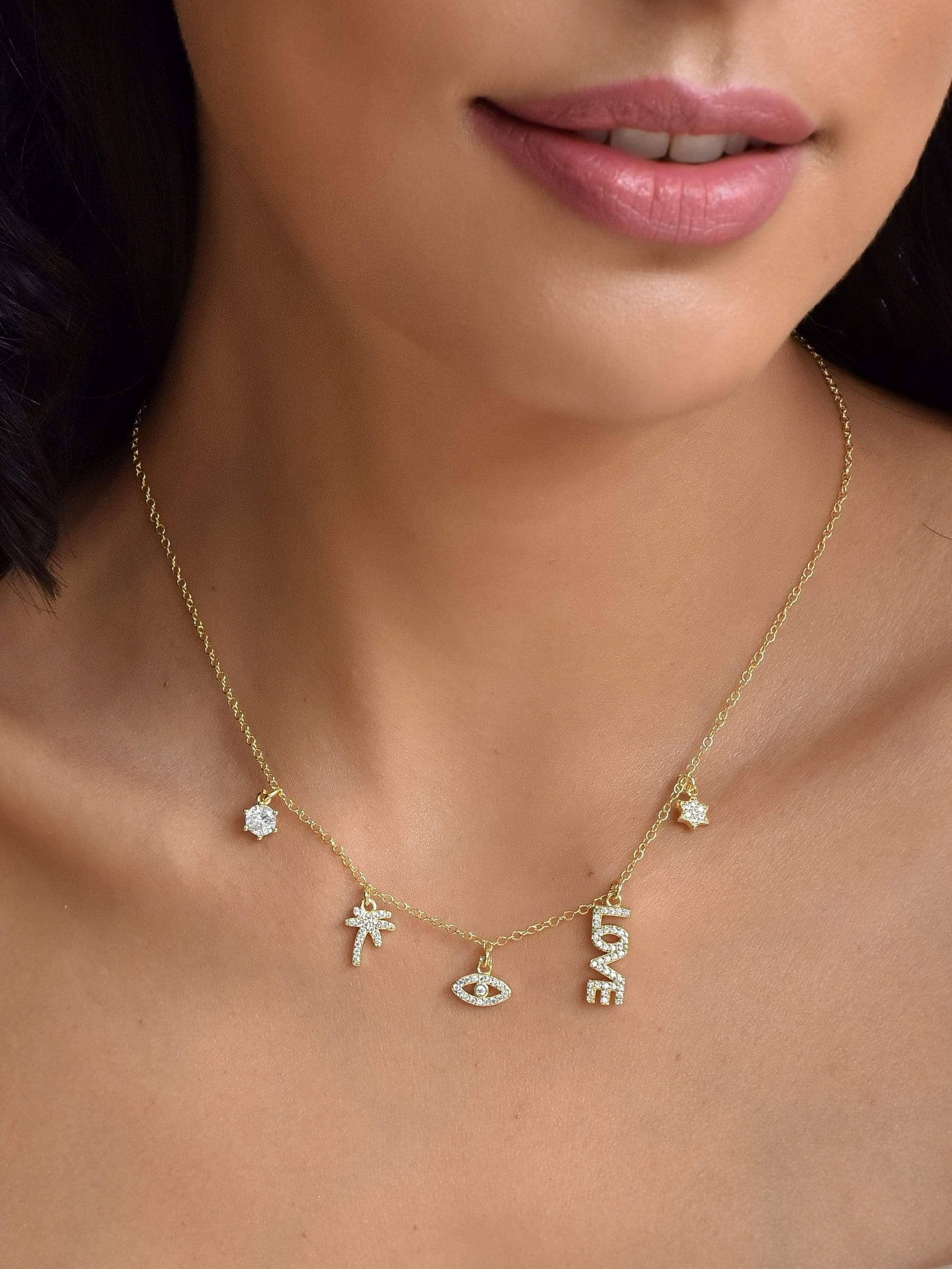 Klissaa Necklaces Montego Charm Necklace