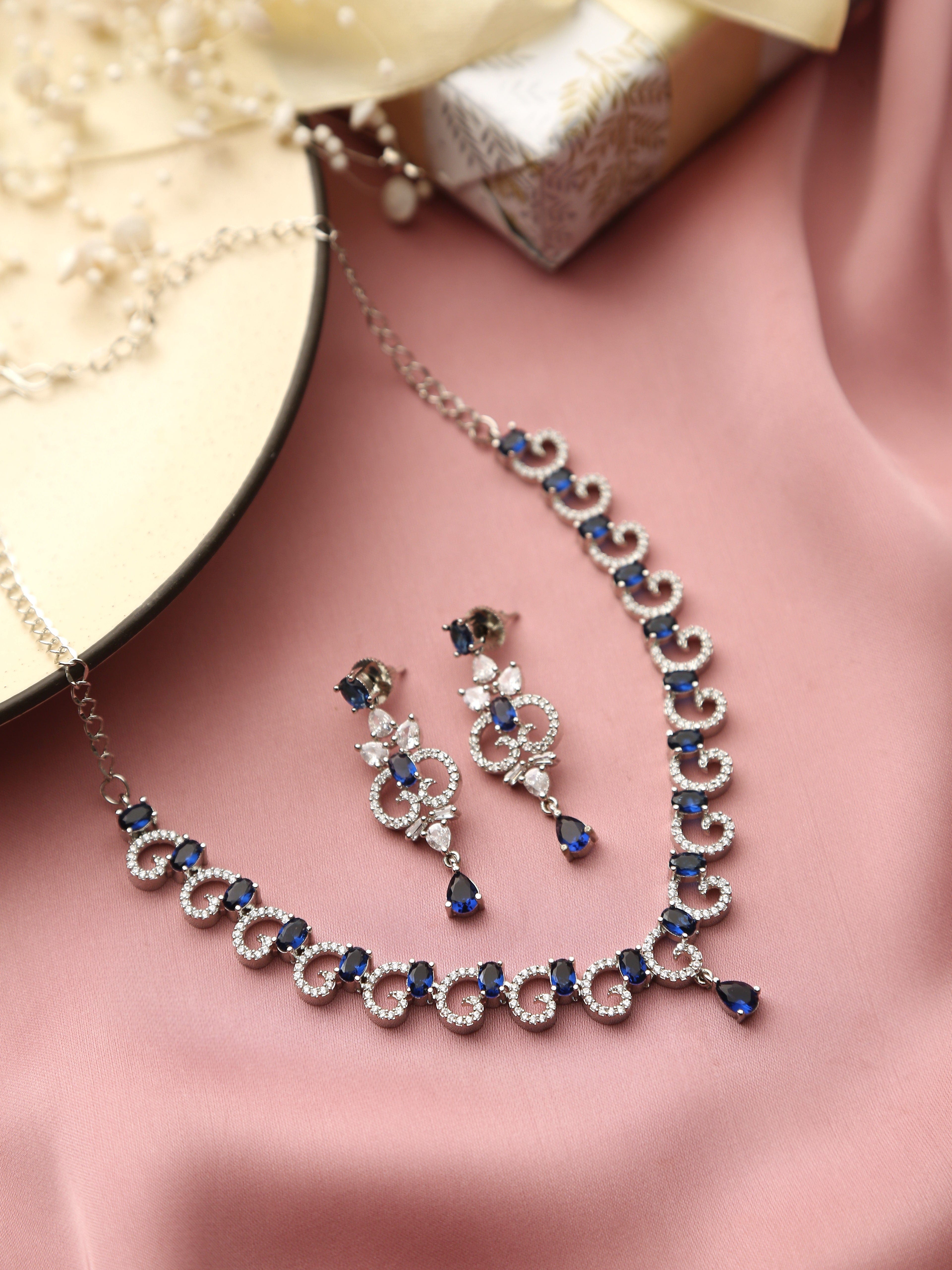 Klissaa Necklaces Myra Designer Necklace Set