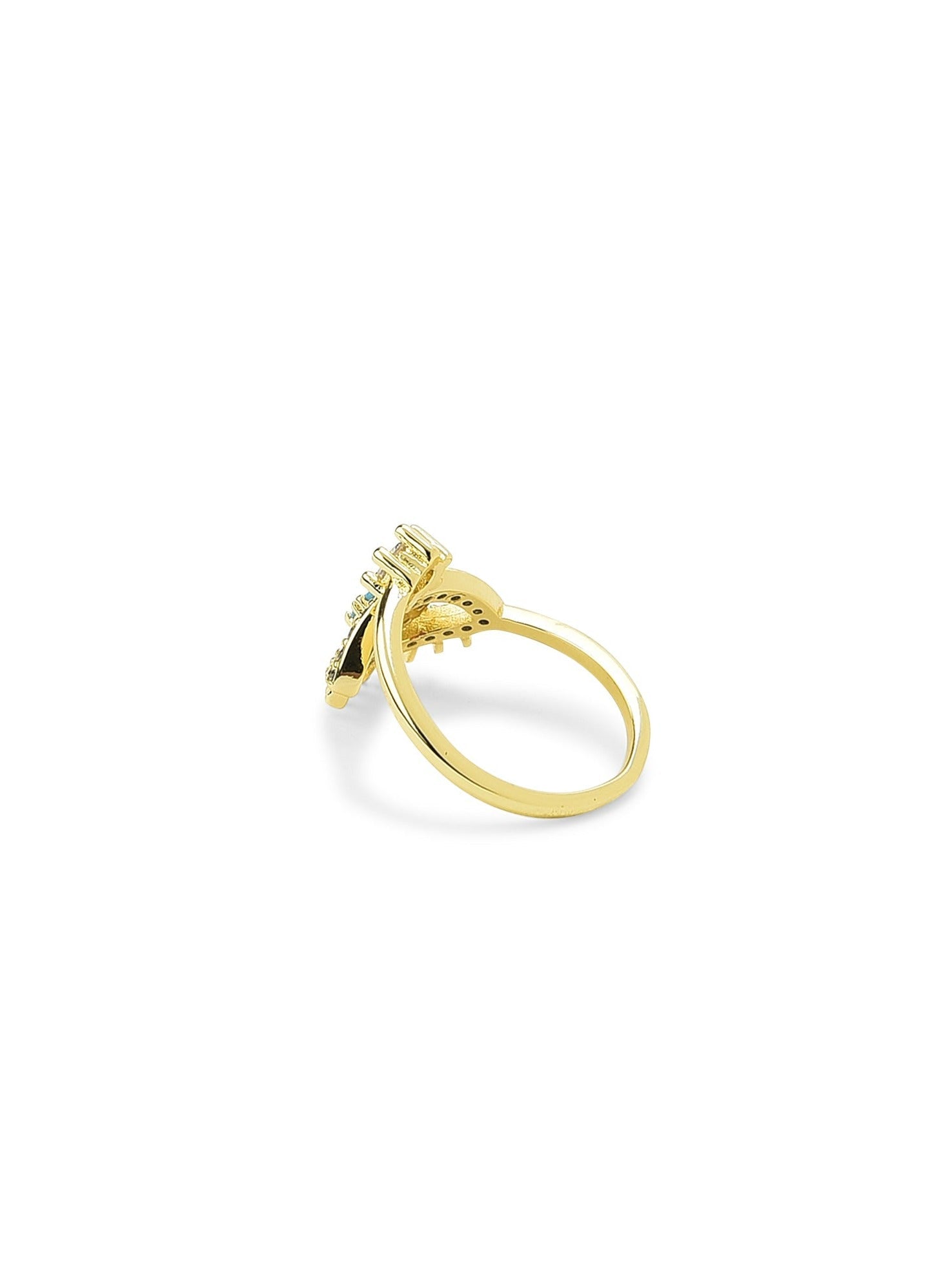 Klissaa rings 18k Gold Plated Evil Eye Ring